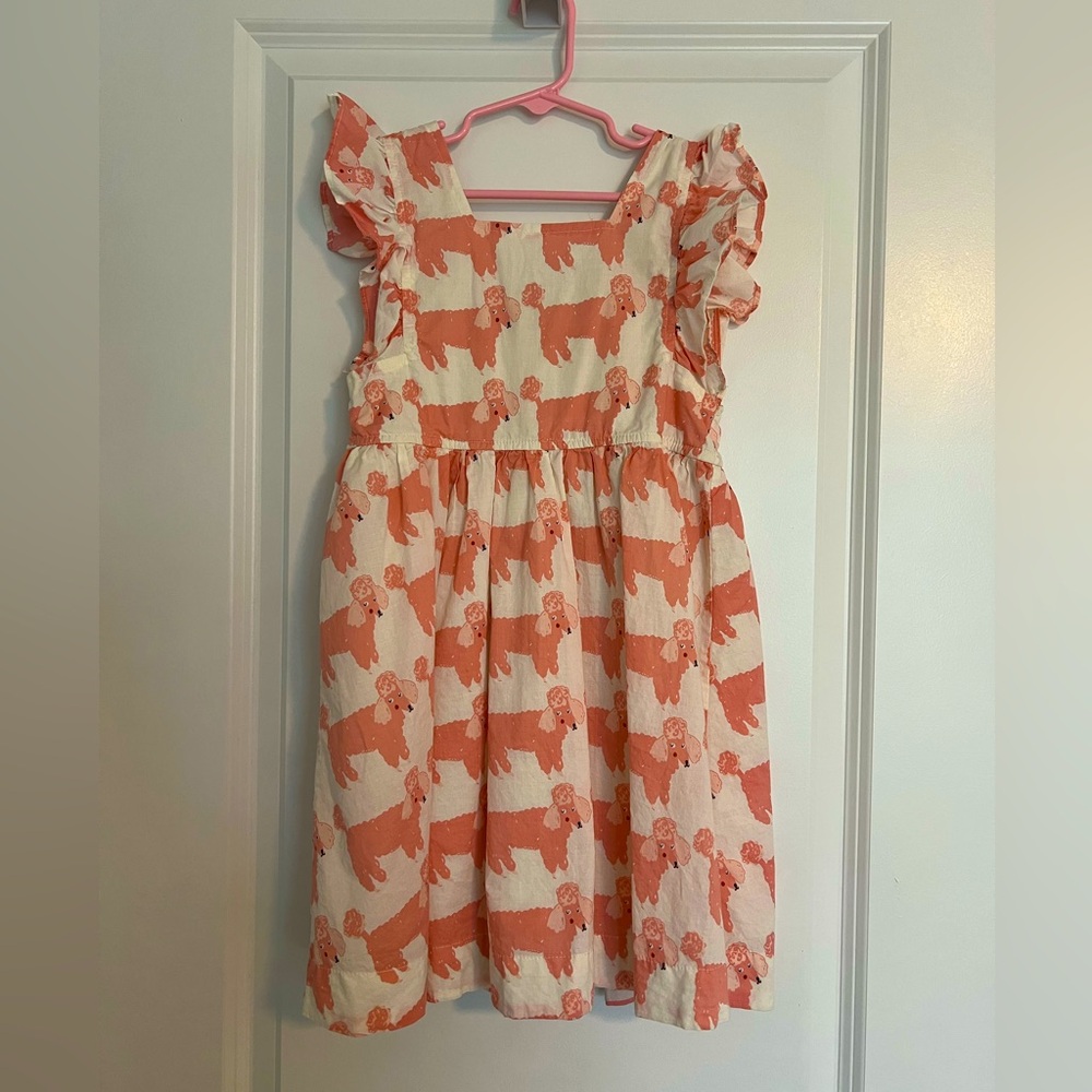 Pink Chicken girls dress with poodles size 7